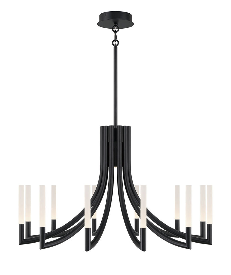 Eurofase 49011-036 12 Light Chandelier, Black