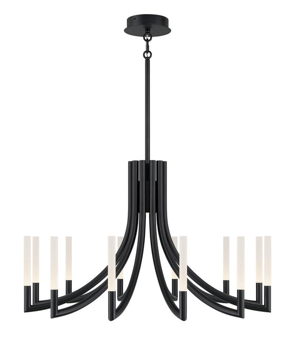 Eurofase 49011-036 12 Light Chandelier, Black