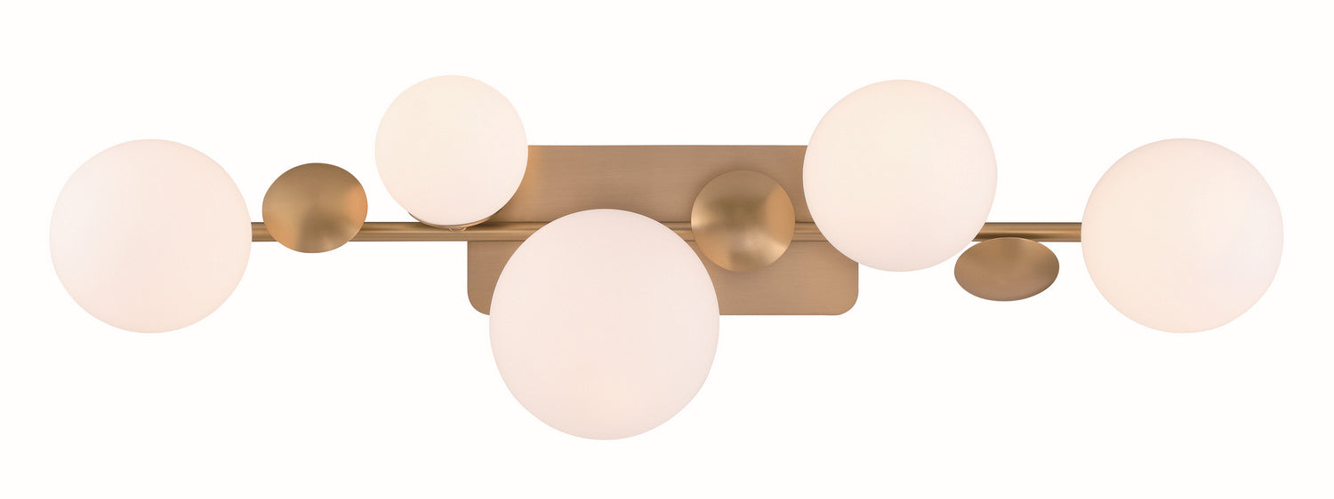 Eurofase 49087-017 Five Light Vanity, Gold