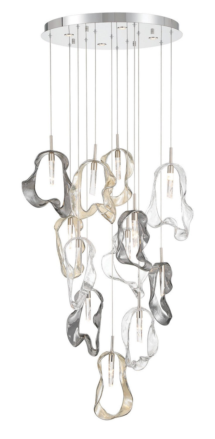 Eurofase 49237-023 16 Light Chandelier, Nickel