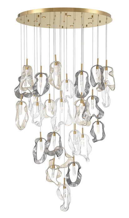 Eurofase 49238-013 33 Light Chandelier, Gold