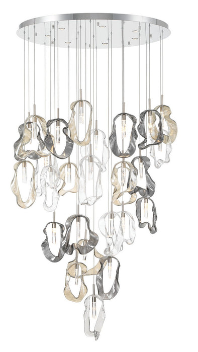 Eurofase 49238-020 33 Light Chandelier, Nickel