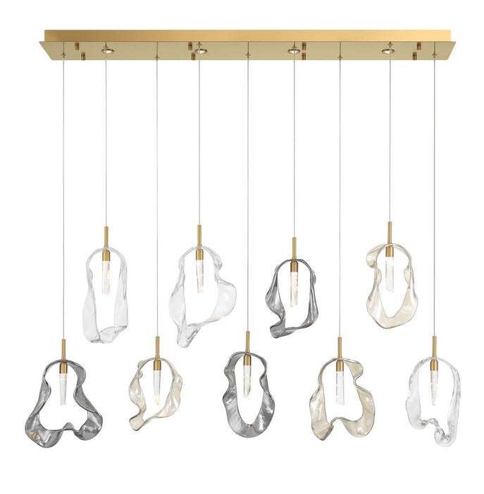 Eurofase 49239-010 13 Light Chandelier, Gold