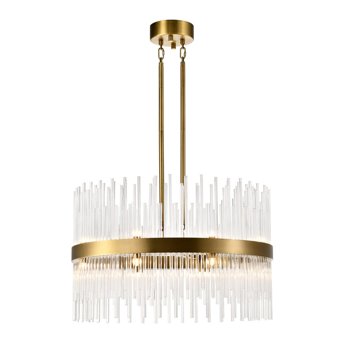 Zeev Lighting CD10407-16-AGB 16 Light Chandelier, Aged Brass