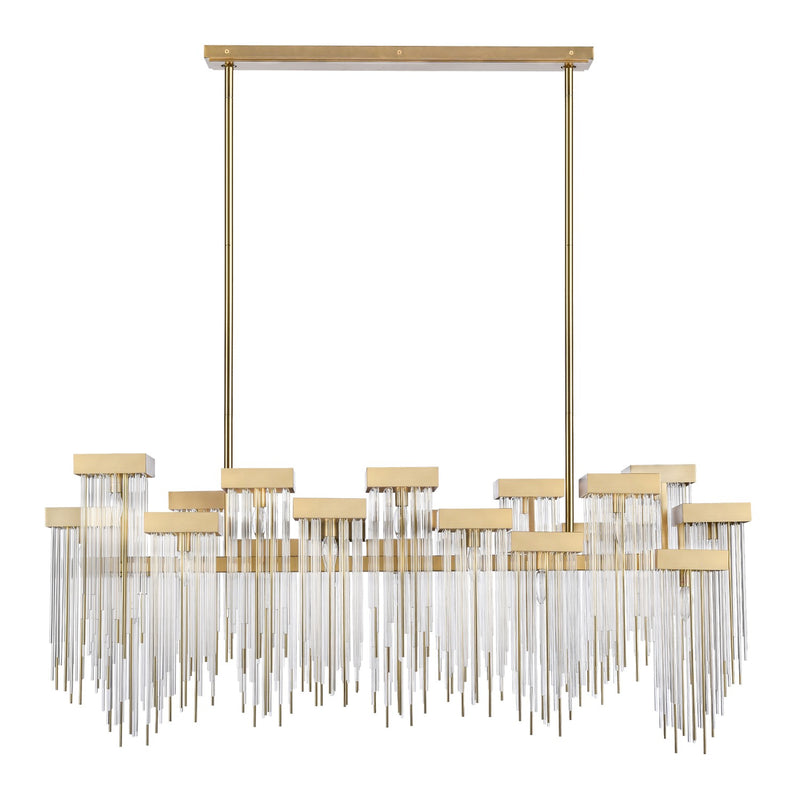 Zeev Lighting CD10424-20-AGB 20 Light Chandelier, Aged Brass