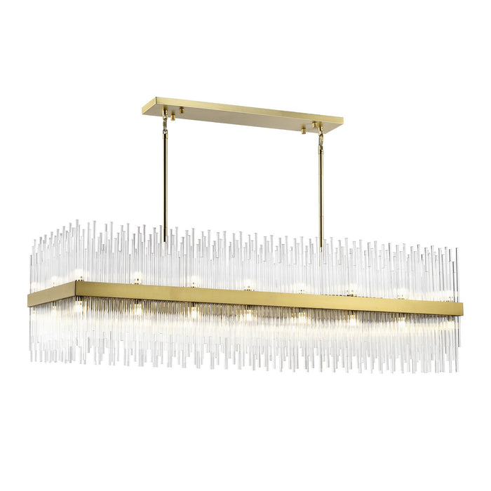Zeev Lighting CD10517-36-AGB 36 Light Chandelier, Aged Brass