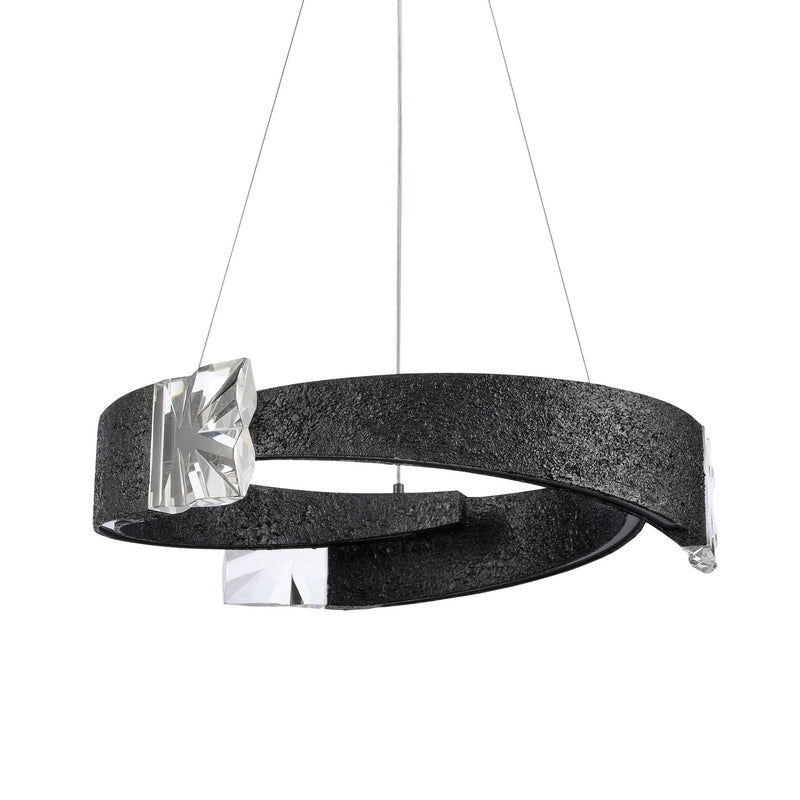 Zeev Lighting CD11621-LED-3-32-TMBK LED Chandelier, Textured Matte Black
