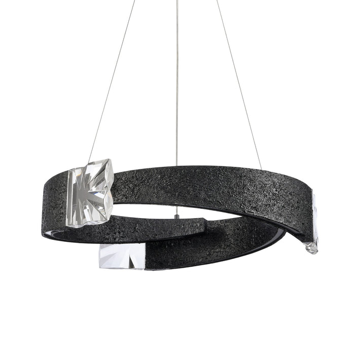 Zeev Lighting CD11621-LED-3-32-TMBK LED Chandelier, Textured Matte Black