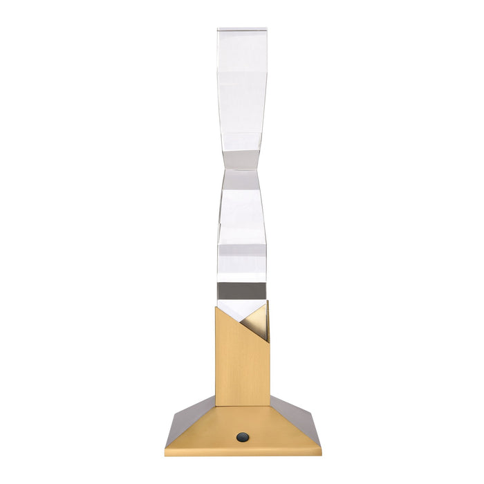 Zeev Lighting DL11365-LED-1-2x2-AGB LED Desk Lamp, Aged Brass