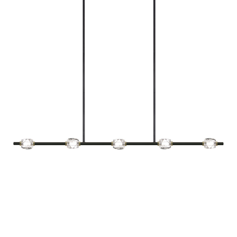 Zeev Lighting PL10805-LED-5-BX-LB LED Linear Pendant, Oxide Black