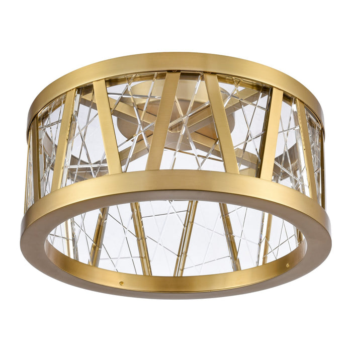 Zeev Lighting SF11516-LED-AGB LED Semi-Flush Mount, Aged Brass