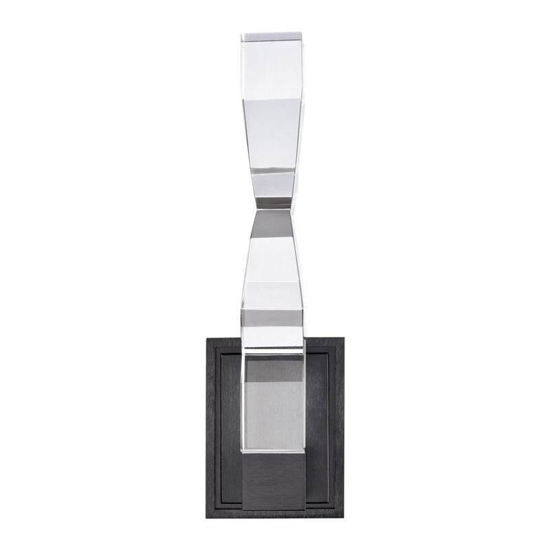 Zeev Lighting WS11312-LED-1-2x2-SBB LED Wall Sconce, Satin Brushed Black