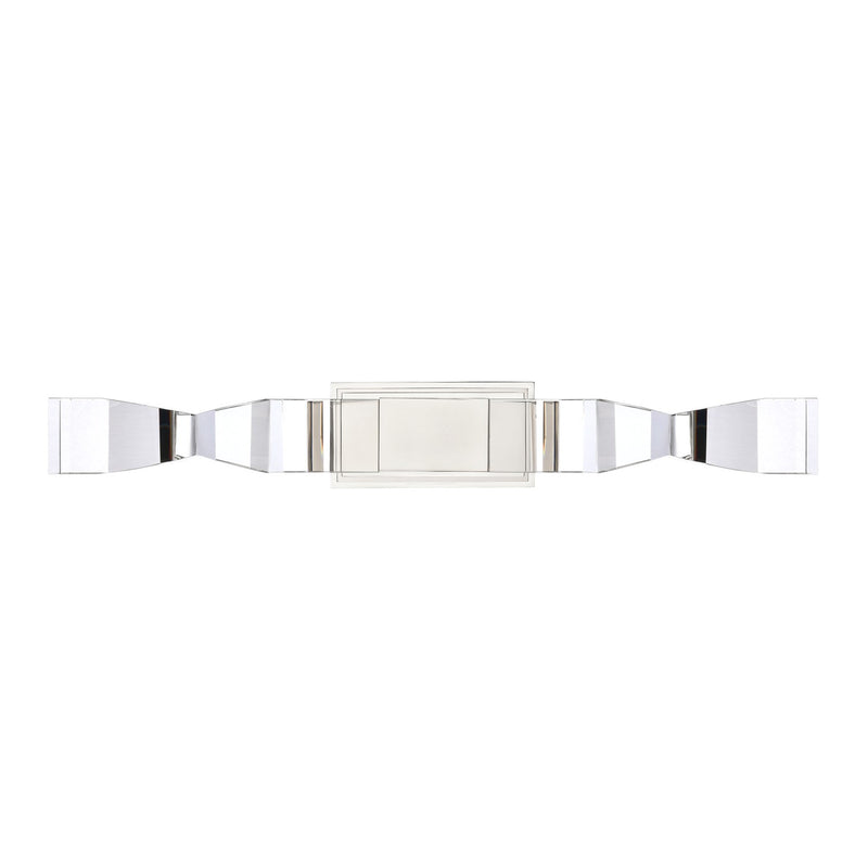Zeev Lighting WS11323-LED-2-3x3-PN LED Wall Sconce, Polished Nickel