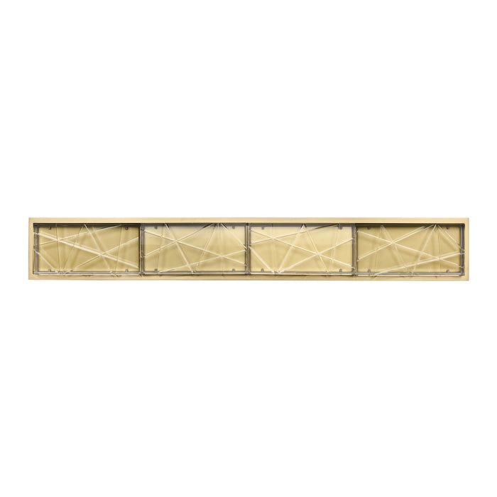 Zeev Lighting VL11513-LED-36B-AGB LED Vanity, Aged Brass
