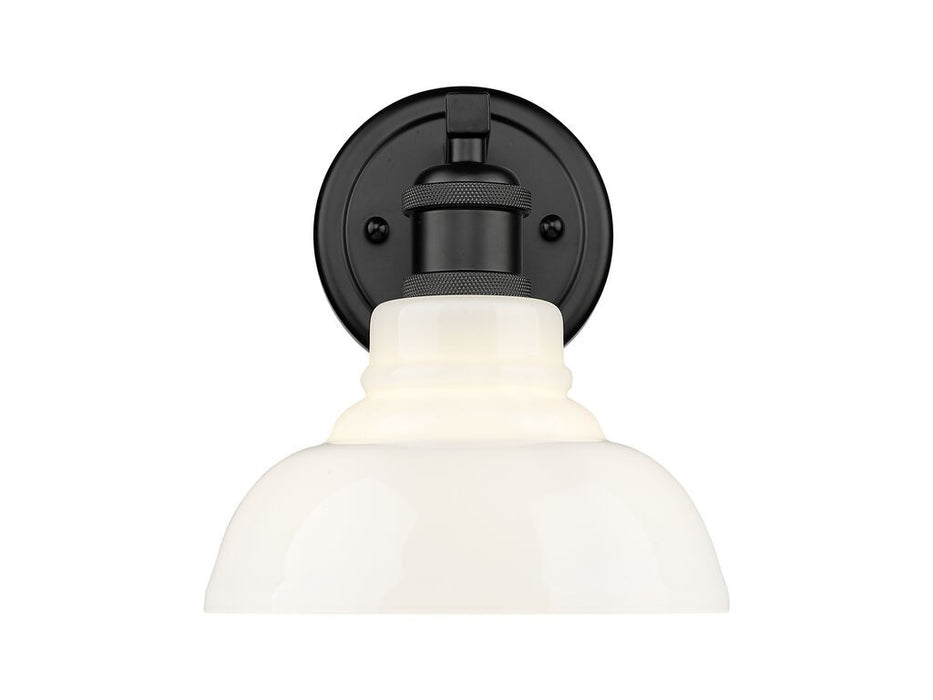 Golden 0305-BA1 BLK-VMG One Light Wall Sconce, Matte Black