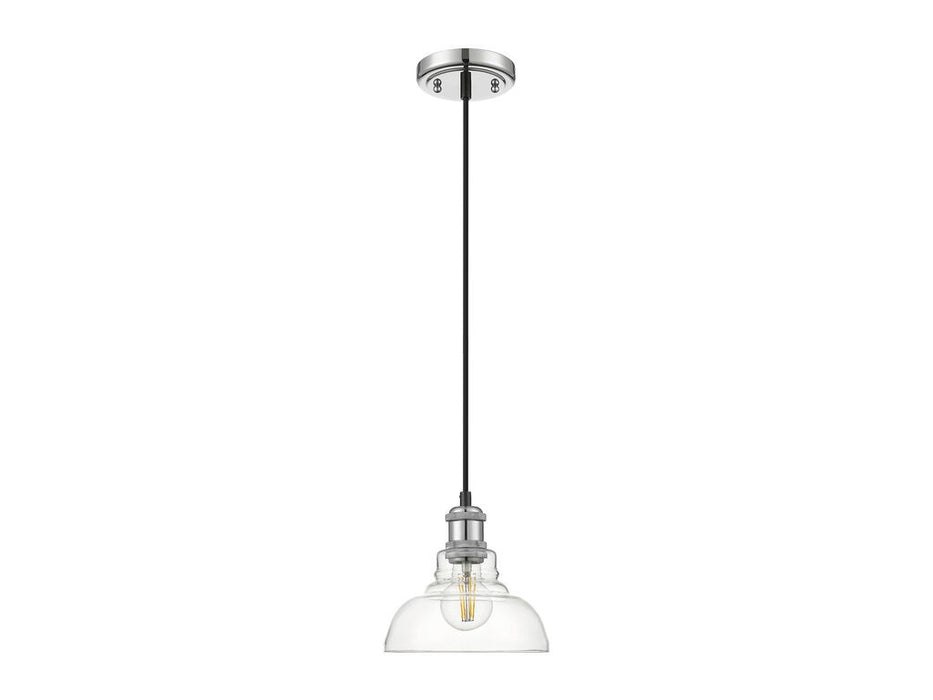 Golden 0305-S CH-CLR One Light Mini Pendant, Chrome