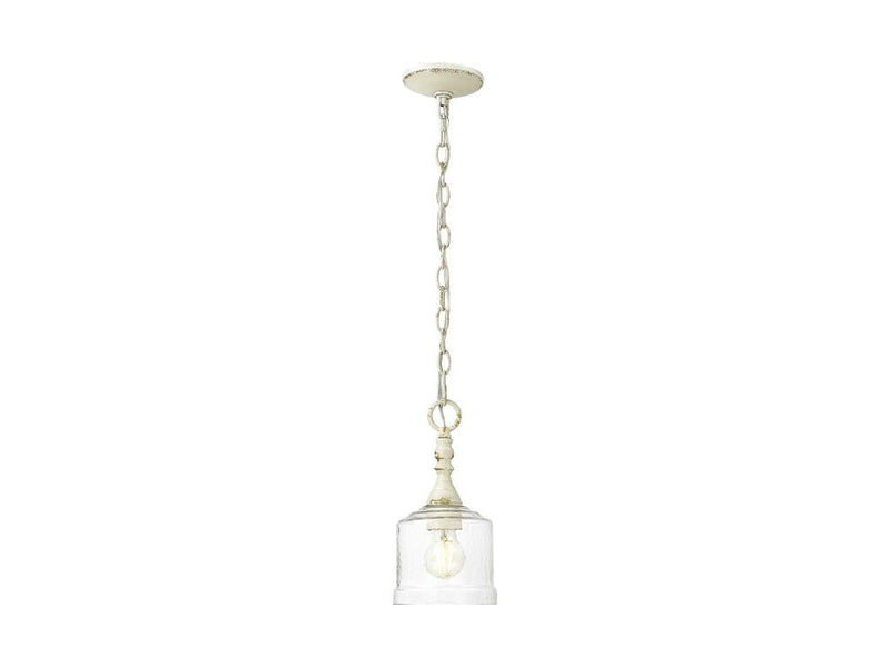 Golden 0806-M1L ABI-HWG One Light Mini Pendant, Antique Black Iron