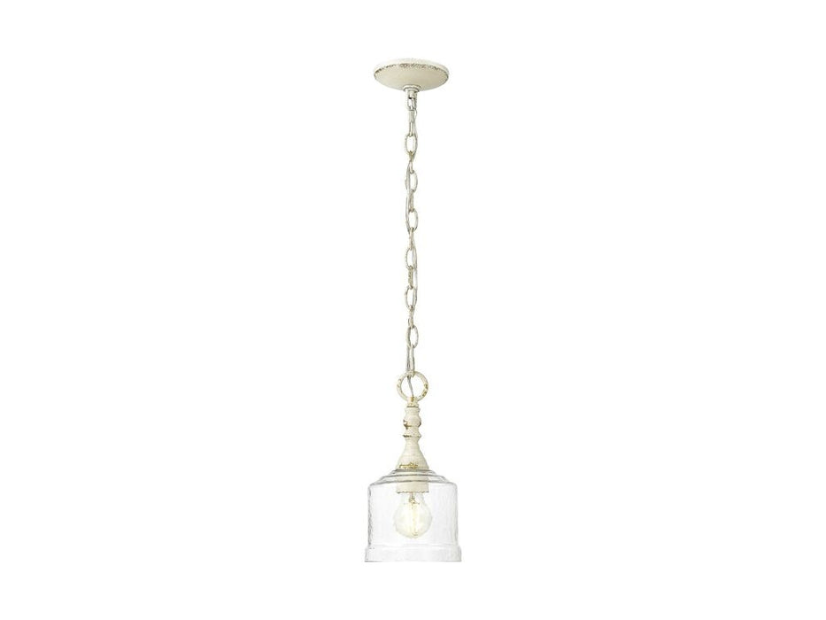 Golden 0806-M1L ABI-HWG One Light Mini Pendant, Antique Black Iron