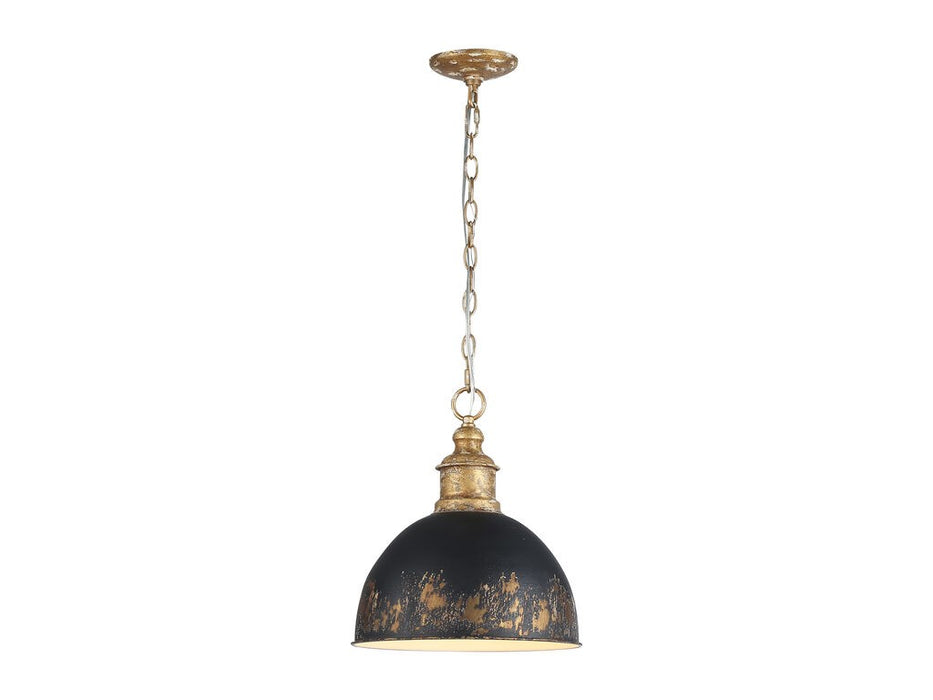 Golden 0809-M VG-WBI One Light Pendant, Vintage Gold