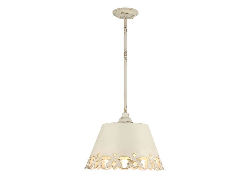 Golden 0883-3P AI Three Light Pendant, Antique Ivory