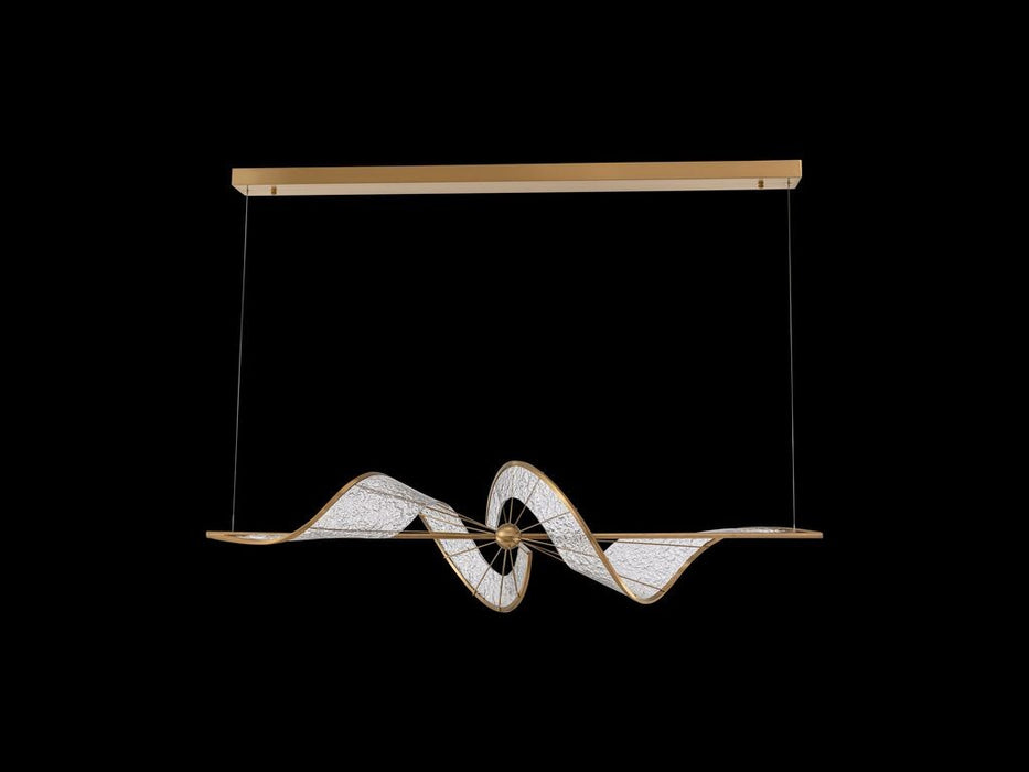 Golden 1468-LP BCH LED Linear Pendant, Brushed Champagne