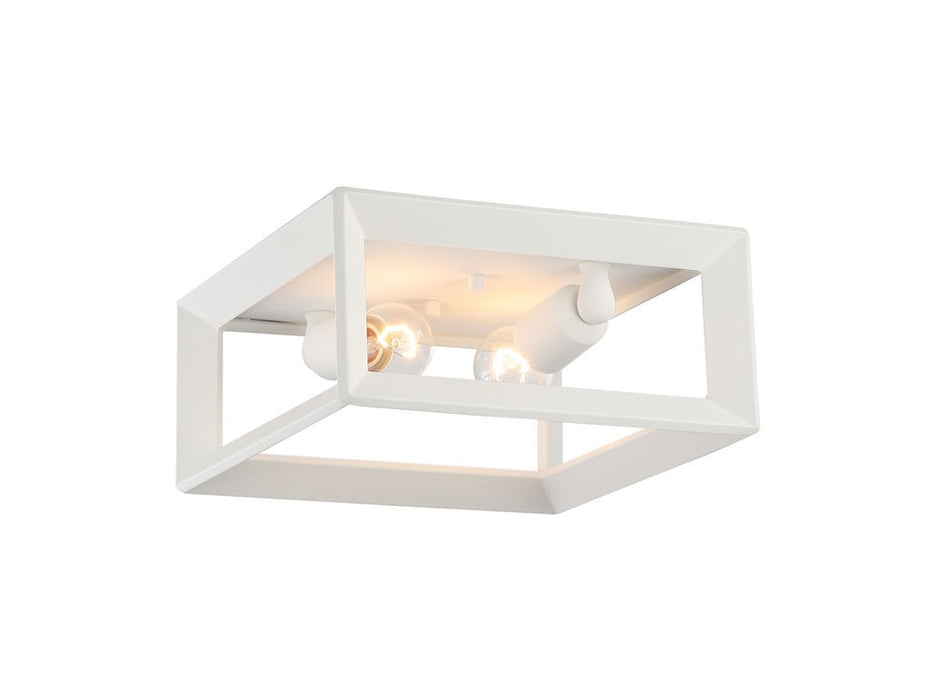 Golden 2073-FM NWT Two Light Flush Mount, Natural White