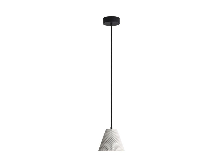 Golden 2419-8 WCT LED Pendant, White Sandstone Cement