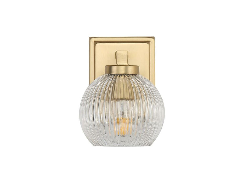 Golden 3094-BA1 BCB-RIB One Light Bath Vanity, Brushed Champagne Bronze