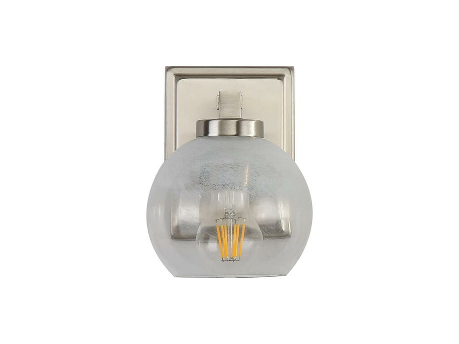 Golden 3094-BA1 PW-ALA One Light Bath Vanity, Pewter