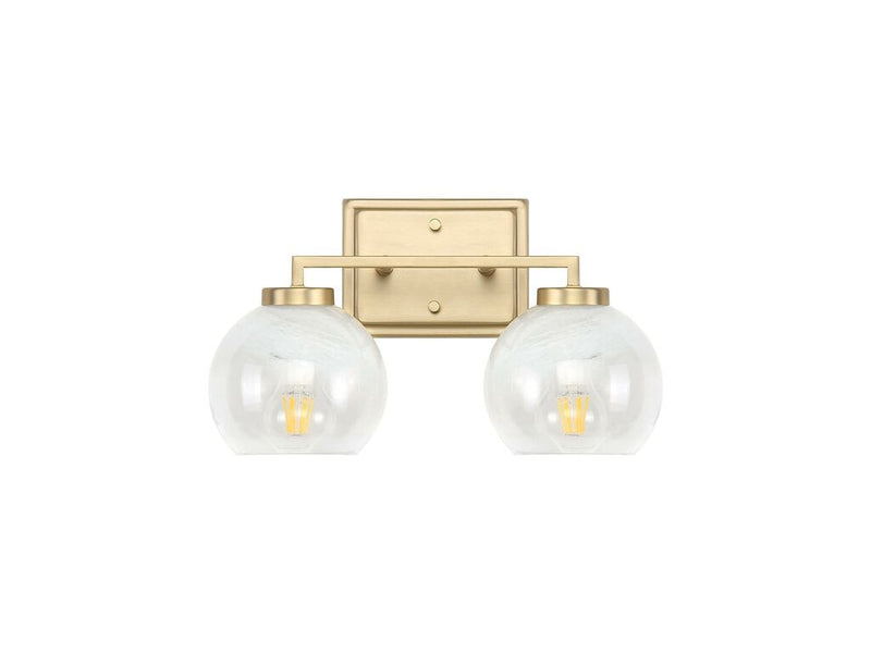 Golden 3094-BA2 BCB-ALA Two Light Bath Vanity, Brushed Champagne Bronze