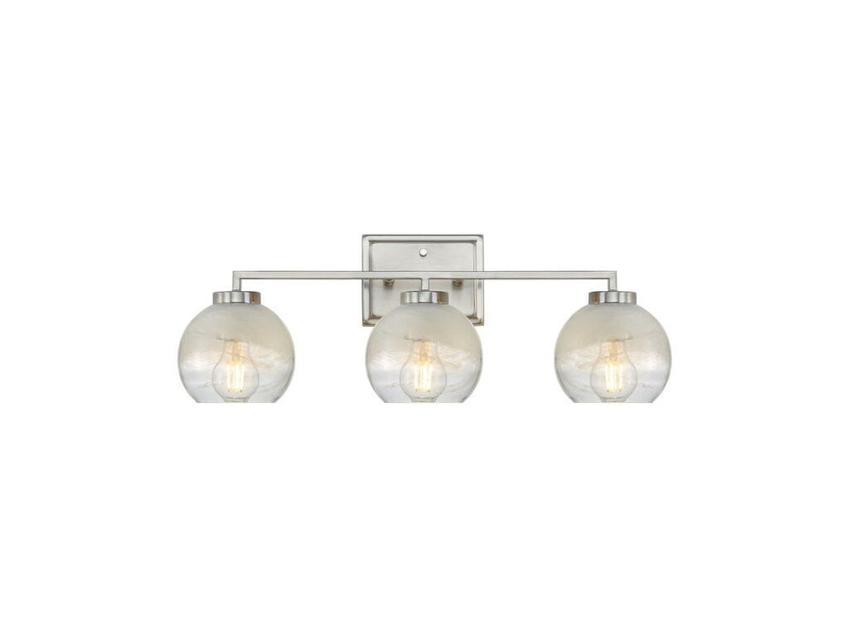 Golden 3094-BA3 PW-ALA Three Light Bath Vanity, Pewter