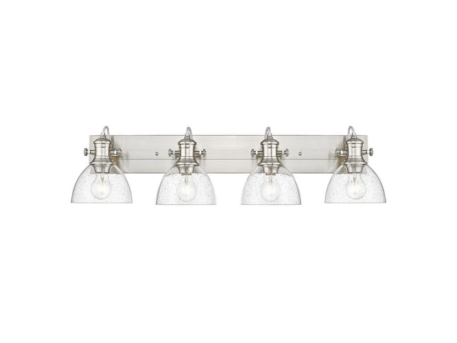 Golden 3118-BA4 PW-SD Four Light Vanity, Pewter