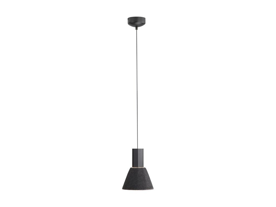 Golden 3133-P8 FB-GY LED Pendant, Flecked Black/Grey