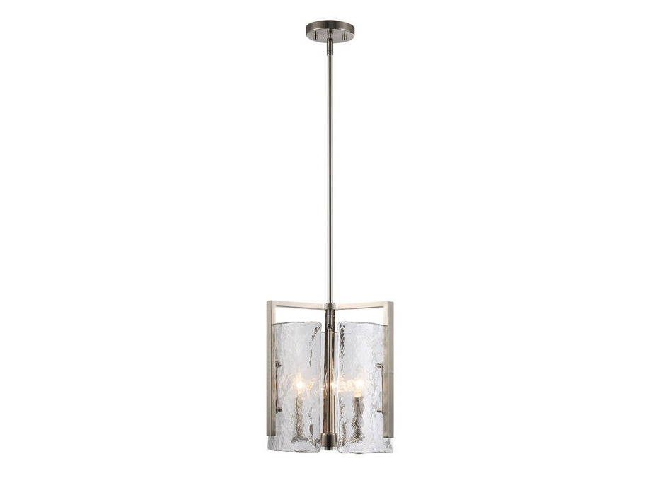 Golden 3164-3P PW-HWG Three Light Pendant, Pewter