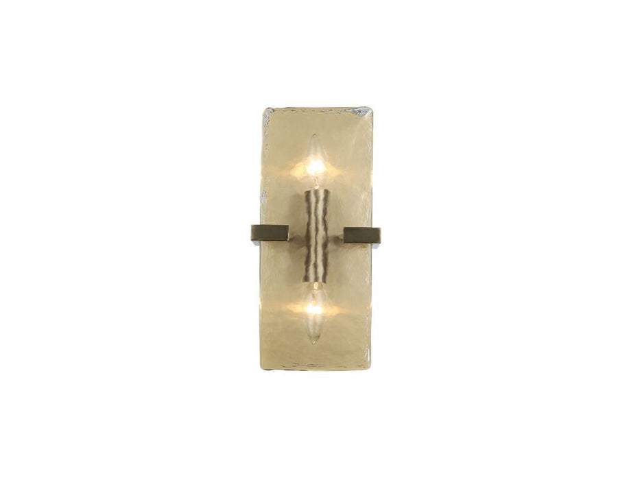 Golden 3164-WSC BCB-HWG Two Light Wall Sconce, Brushed Champagne Bronze