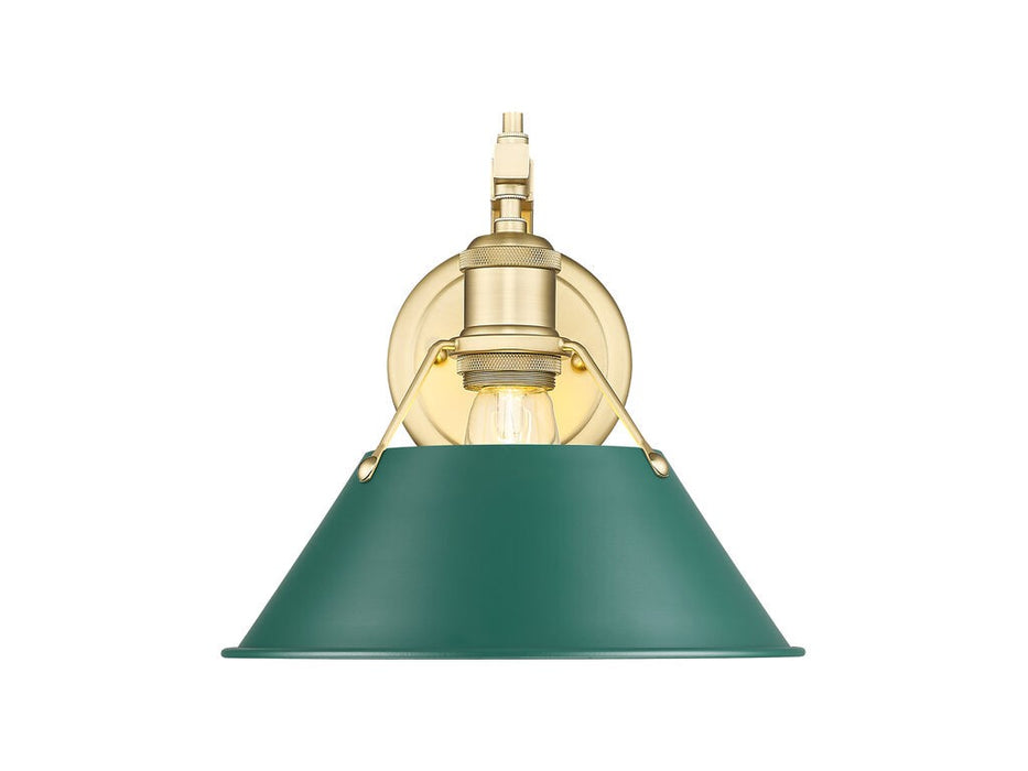 Golden 3306-1W BCB-GN One Light Wall Sconce, Brushed Champagne Bronze