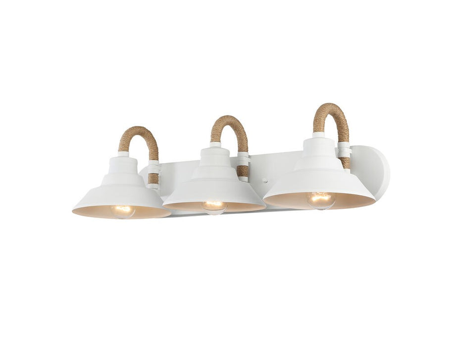 Golden 3318-BA3 NWT Three Light Vanity, Natural White