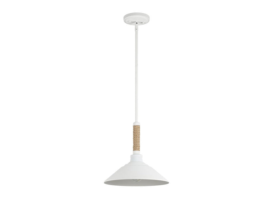 Golden 3318-M NWT One Light Pendant, Natural White