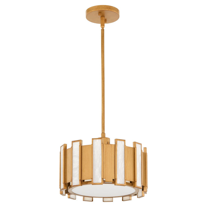 Cyan 11949 One Light Pendant, Aged Brass