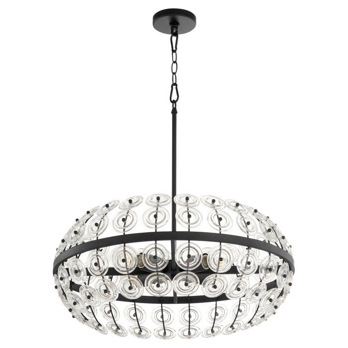 Cyan 11957 Four Light Pendant, Matte Black
