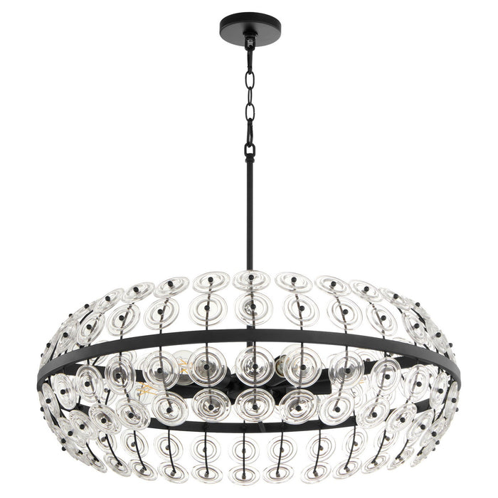 Cyan 11958 Six Light Pendant, Matte Black