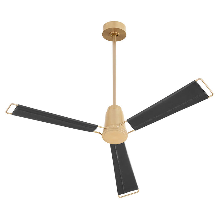 Cyan 11976 60" Ceiling Fan, Aged Brass