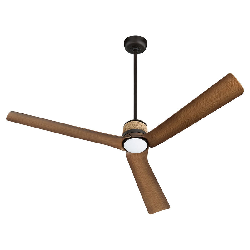 Cyan 11985 62" Ceiling Fan, Oiled Bronze/Medium Oak