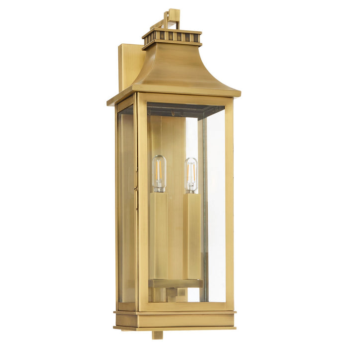 Cyan 11992 Two Light Outdoor Wall Sconce, Heritage Brass