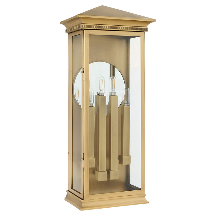Cyan 11994 Four Light Outdoor Wall Sconce, Heritage Brass