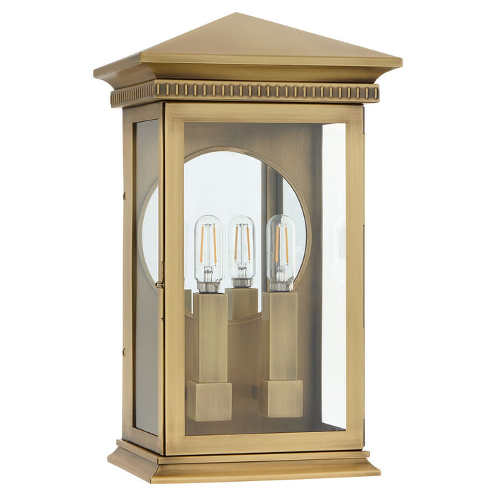 Cyan 11996 Two Light Outdoor Wall Sconce, Heritage Brass