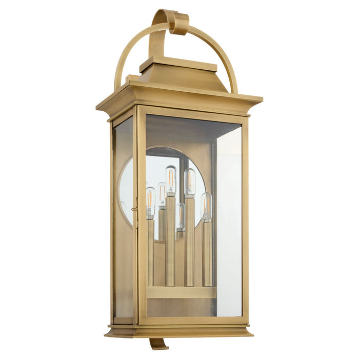 Cyan 11997 Four Light Outdoor Wall Sconce, Heritage Brass
