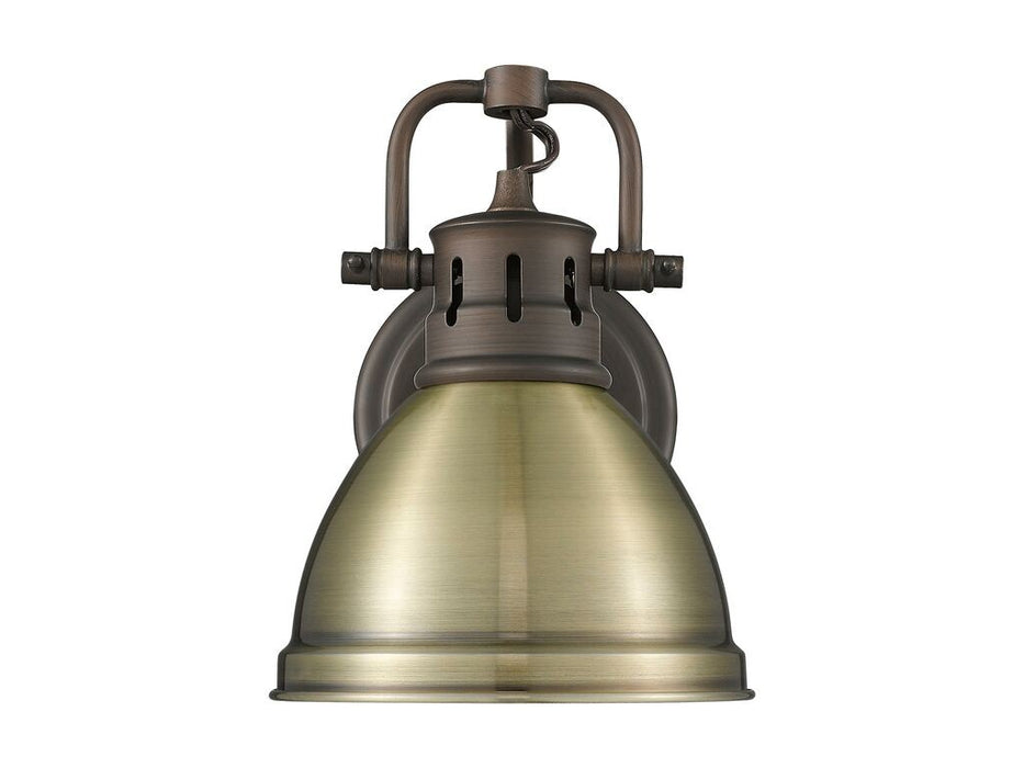 Golden 3602-BA1 RBZ-AB One Light Vanity, Rubbed Bronze