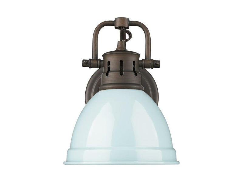 Golden 3602-BA1 RBZ-SF One Light Vanity, Rubbed Bronze