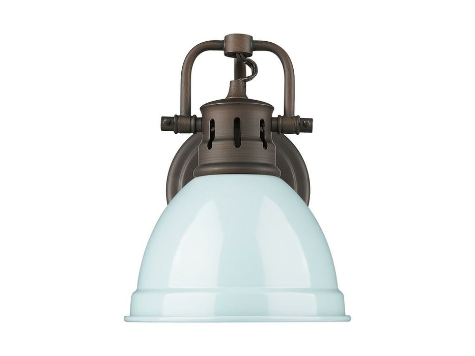 Golden 3602-BA1 RBZ-SF One Light Vanity, Rubbed Bronze